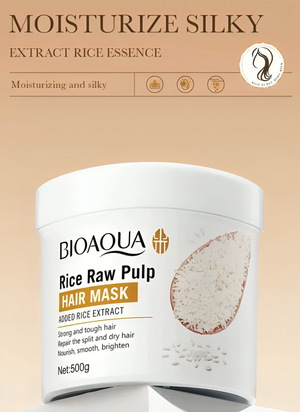 BIOAQUA Rice Raw Pulp Hair Mask 500ml